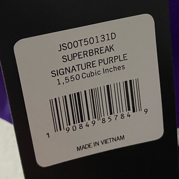 💜🎒 Classic JanSport Superbreak Signature Purple Backpack - Picture 4 of 9